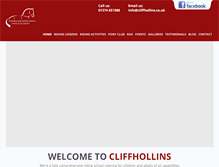 Tablet Screenshot of cliffhollins.co.uk